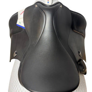 Bates Dressage Heritage Leather Black 17" ADJ 6 | Saddles Direct