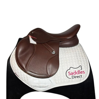 Bates Elevation Jump Deep Seat Opulence Leather Brown 17" ADJ 1 | Saddles Direct