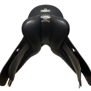 Bates Wide/Cob All Purpose GP Heritage Leather Black 16.5" ADJ 9 | Saddles Direct