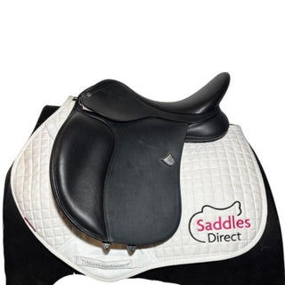 Bates Wide/Cob All Purpose GP Heritage Leather Black 16.5" ADJ 1 | Saddles Direct