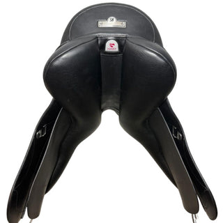 Bates Wide/Cob All Purpose GP Opulence Leather Black 17.5" ADJ 9 | Saddles Direct