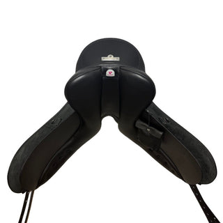 Bates Wide/Cob Dressage Heritage Leather Black 17.5" ADJ 9 | Saddles Direct