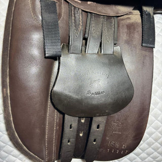 Black Country Classic Suede Working Hunter/Show Brown 16.5" M 7 | Saddles Direct