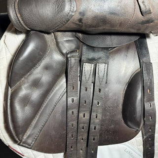 Black Country Etienne *Long Flap - Native Tree* Hunter Jump Brown 15" W 7 | Saddles Direct