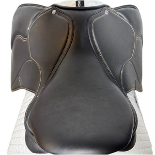 Cavaletti Collection Covered Leather Jump Black 16.5" ADJ 6 | Saddles Direct