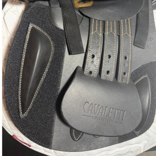 Cavaletti Collection Covered Leather Jump Black 16.5" ADJ 7 | Saddles Direct
