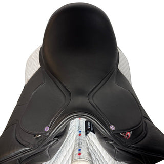 Cavaletti Collection Covered Leather Pony Dressage Black 16" ADJ 4 | Saddles Direct
