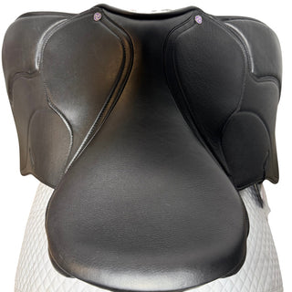 Cavaletti Collection Covered Leather Pony Dressage Black 16" ADJ 6 | Saddles Direct