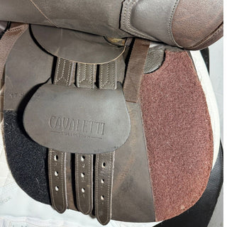 Cavaletti Collection Dual Flap Jump Brown 17.5" ADJ 8 | Saddles Direct