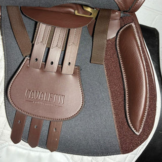 Cavaletti Collection Synthetic GP Brown 17.5" ADJ 8 | Saddles Direct