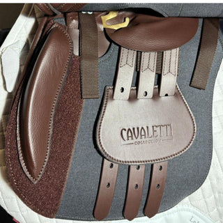 Cavaletti Collection Synthetic GP Brown 17.5" ADJ 7 | Saddles Direct