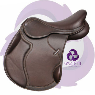 Cavaletti Monoflap Jump Warmblood Tree Black 16.5" ADJ 2 | Saddles Direct