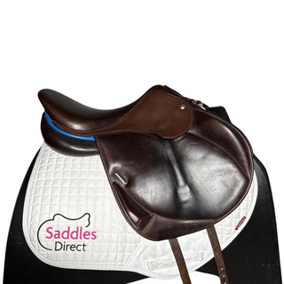 Childeric CFXL Monoflap Jump Brown (Generous 17" Seat) 17.5" W 2 | Saddles Direct