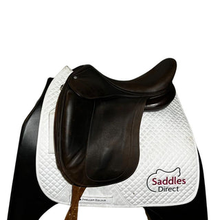 Childeric DHD Wide tree Dressage Brown 18" W 1 | Saddles Direct