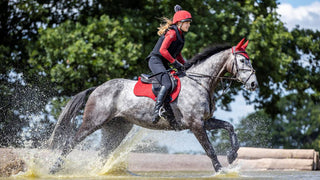 LeMieux Suede Saddle Pad Chilli Red