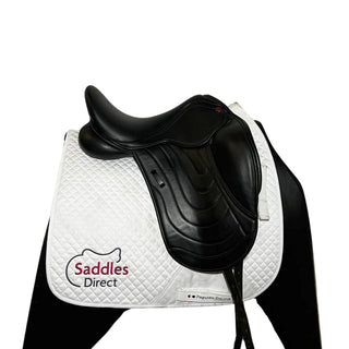 Black Comfort Cadence Elite Monoflap Dressage Black 16.5" W 2 - Saddles Direct