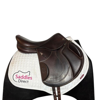 Equipe EK Class Monoflap Jump Cross - Country Brown 17.5" MW +1 2 | Saddles Direct