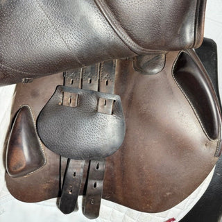 Equipe EK - Evo Dual Flap Jump Brown 17.5" +1 MW 8 | Saddles Direct