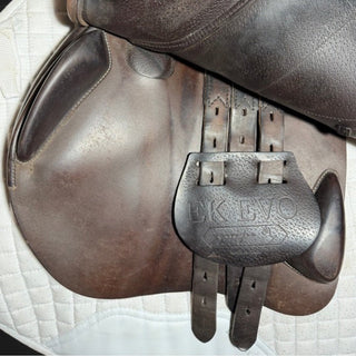 Equipe EK - Evo Dual Flap Jump Brown 17.5" +1 MW 7 | Saddles Direct