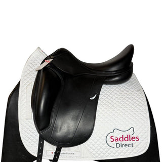 Equipe Emporio Monoflap Dressage Black 17" +2 W 1 | Saddles Direct