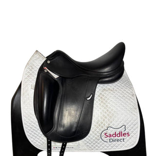 Equipe Emporio Monoflap Short Flap Dressage Black 17" +1 MW 1 | Saddles Direct