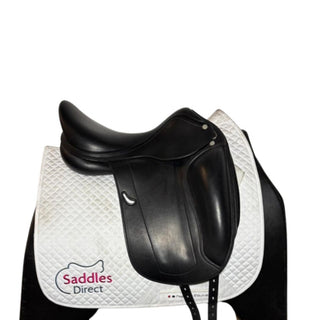 Equipe Emporio Monoflap Short Flap Dressage Black 17" +1 MW 2 | Saddles Direct