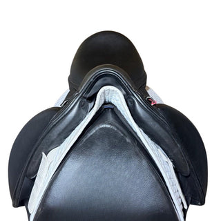 Equipe Glamour Monoflap Dressage Black 17.5" MW +1 3 | Saddles Direct