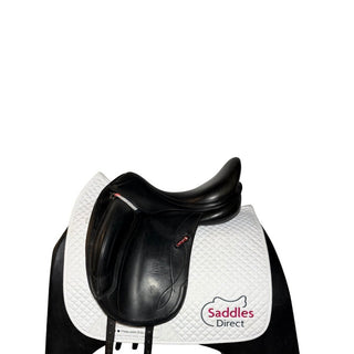 Equipe Olympia Monoflap Dressage Black 17" +2.5 XW 1 | Saddles Direct
