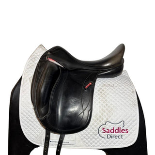Equipe Olympia Monoflap Dressage Black 17.5" +1 MW 1 | Saddles Direct