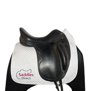 Equipe Oracle Long Flap Dressage Black 17.5" MW +1 2 | Saddles Direct