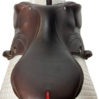 Equipe Synergy Monoflap Jump Brown 17" W +2 6 | Saddles Direct