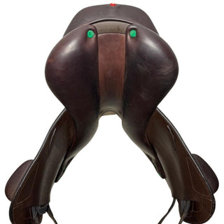 Equipe Synergy Monoflap Jump Brown 17" W +2 7 | Saddles Direct