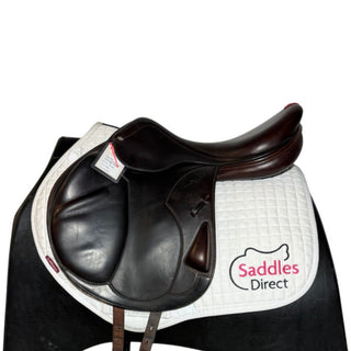 Equipe Synergy Monoflap Jump Brown 17.5" +2 W 1 | Saddles Direct