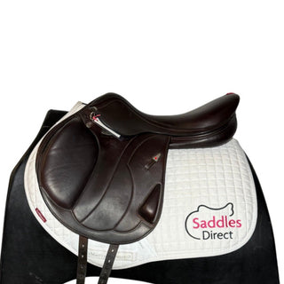 Equipe Synergy Monoflap Jump Brown 17.5" +2 W 1 | Saddles Direct