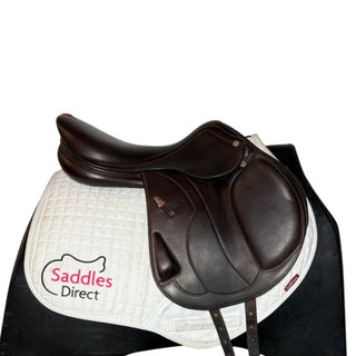 Equipe Synergy Monoflap Jump Brown 17.5" +2 W 2 | Saddles Direct
