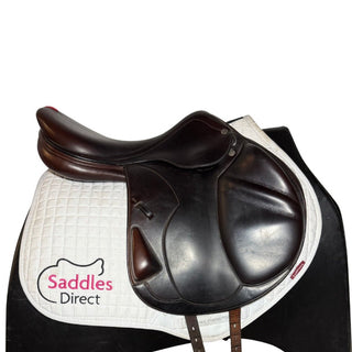 Equipe Synergy Monoflap Jump Brown 17.5" +2 W 2 | Saddles Direct