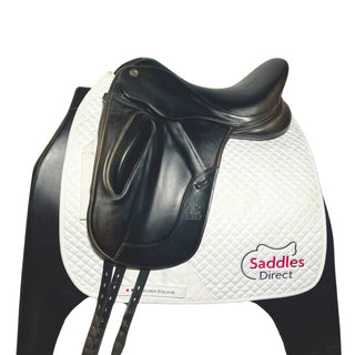 Black Fairfax classic Monoflap Dressage Black 17" ADJ 1 - Saddles Direct