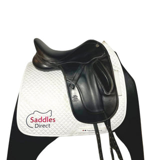 Black Fairfax classic Monoflap Dressage Black 17" ADJ 2 - Saddles Direct