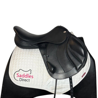 Fairfax Deluxe Monoflap Cross Country Jump Black 17.5" ADJ 2 | Saddles Direct