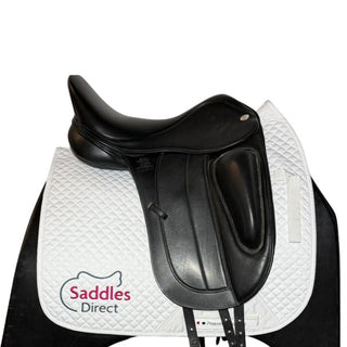 Fairfax Deluxe Monoflap Dressage Black 17" ADJ 2 | Saddles Direct