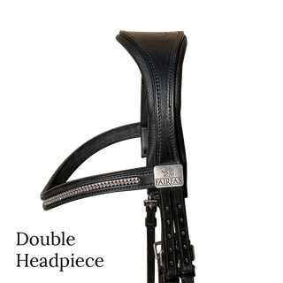Fairfax Double Bridle Headpiece 1 | Saddles Direct