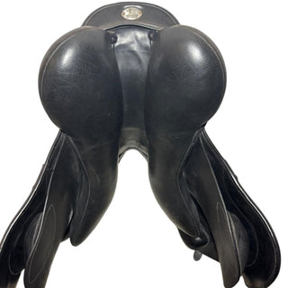 Fairfax Dual Flap Classic Jump Black 17.5" ADJ 9 | Saddles Direct