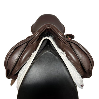 Fairfax Classic Cupped Flap Jump Brown 17.5" ADJ