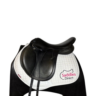 GFS Dual flap with long girth straps Jump Black 17.5" ADJ 1 | Saddles Direct