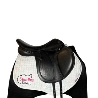 GFS Dual flap with long girth straps Jump Black 17.5" ADJ 2 | Saddles Direct