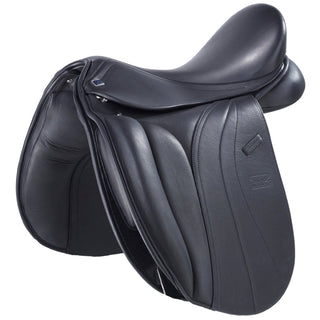 GFS Monarch Cob Dressage Low Cantle S656 Black 16.5" ADJ 2 | Saddles Direct