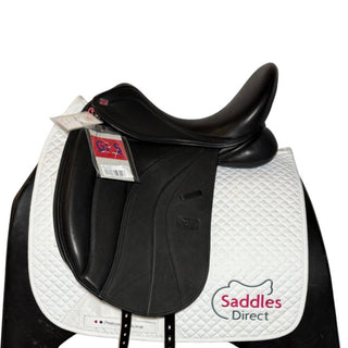 GFS Monarch Dressage S614 Black 17" ADJ 1 | Saddles Direct