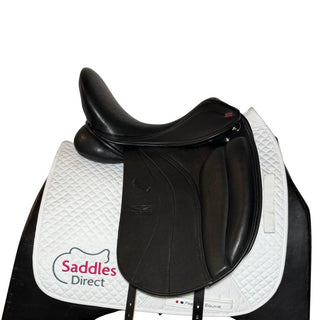 GFS Monarch Dressage S614 Black 17" ADJ 2 | Saddles Direct