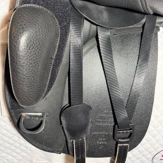 GFS Monarch Dressage S614 Black 17" ADJ 7 | Saddles Direct