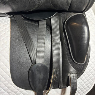 GFS Monarch Low Cantle Dressage S655 Black 17" ADJ 8 | Saddles Direct